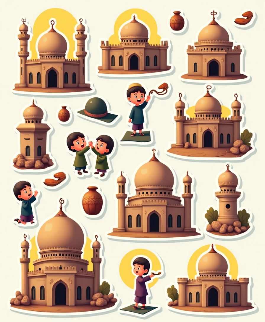 Indian Gods - Religious - Stickers Sheet v41